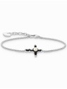 bracciale donna Thomas Sabo A2173-167-11-L19V Silver Bracelet With Black Cross Romance