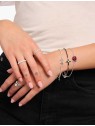bracciale donna Thomas Sabo A2173-167-11-L19V Silver Bracelet With Black Cross Romance