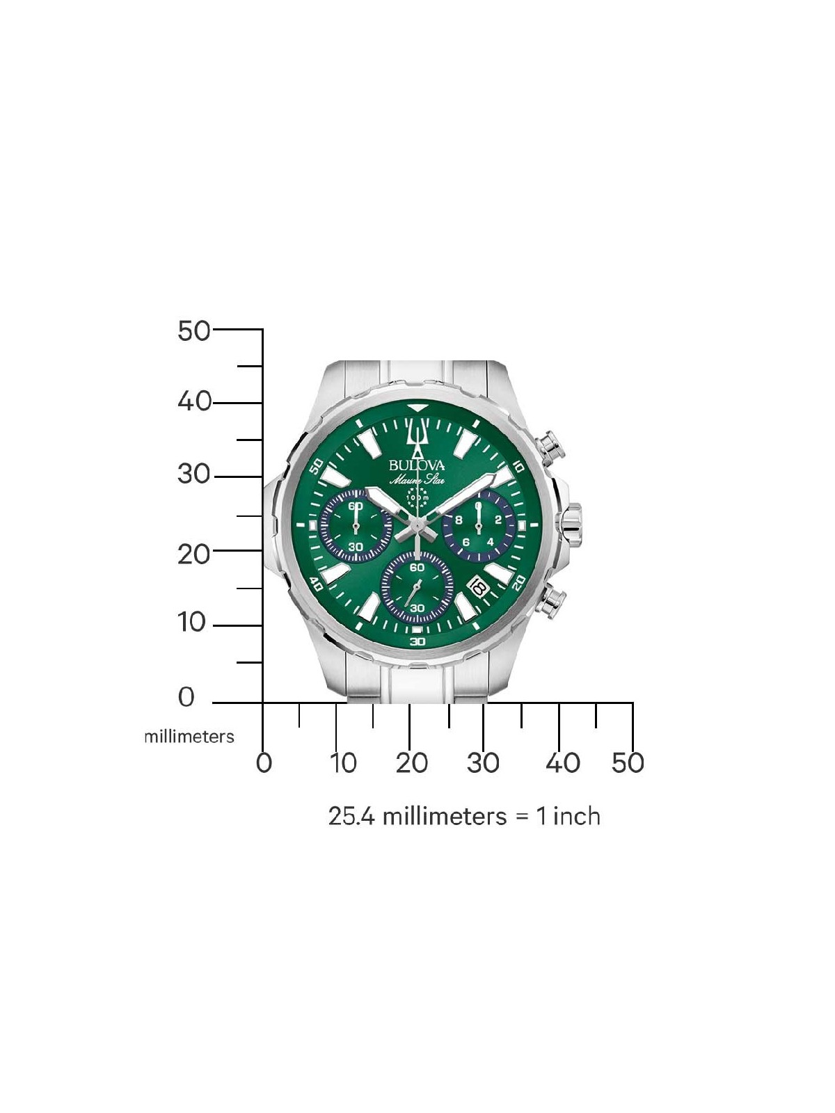 orologio uomo Bulova 96B465 Mens Watch Marine Star Series-B 43mm 10ATM