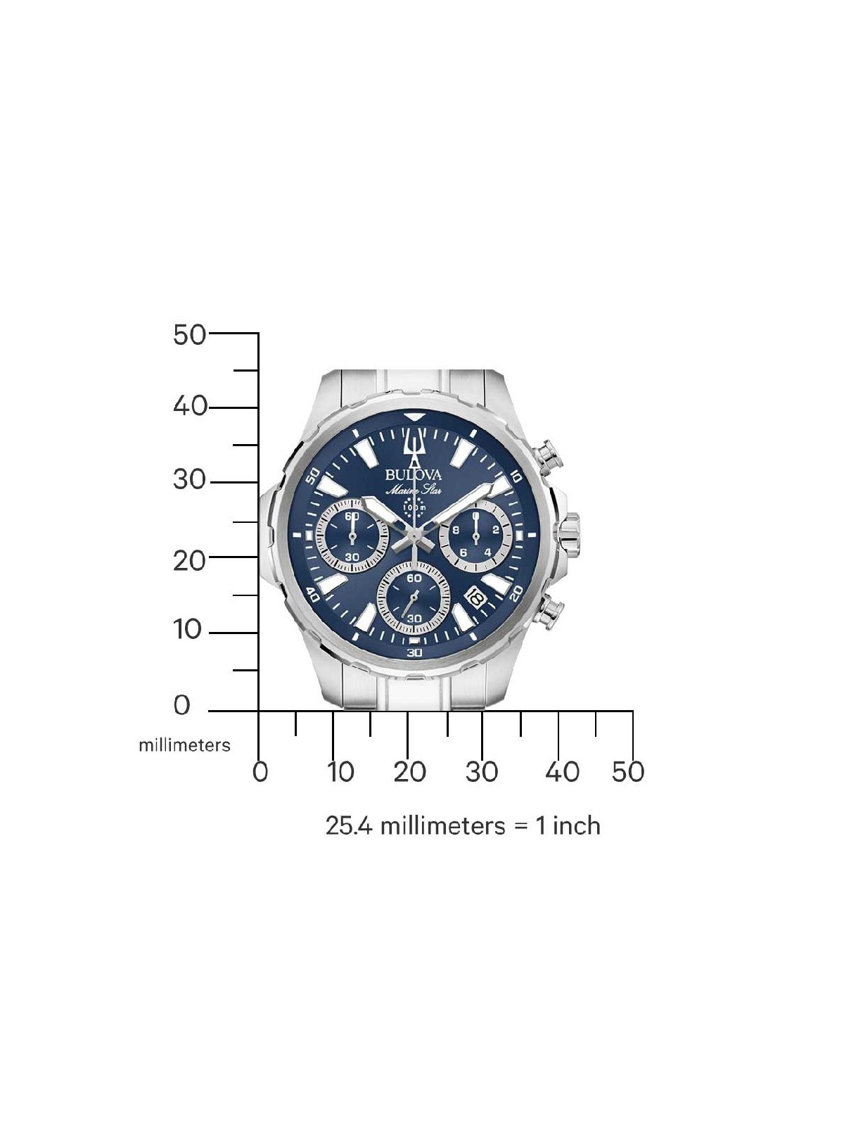 orologio uomo Bulova 96B466 Mens Watch Marine Star Series-B 40mm 10ATM