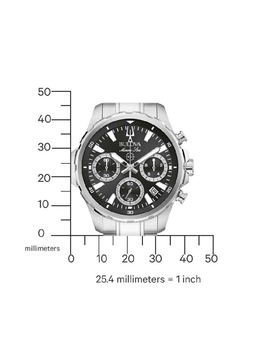 orologio uomo Bulova 96B467 Mens Watch Marine Star Series-B 40mm 10ATM