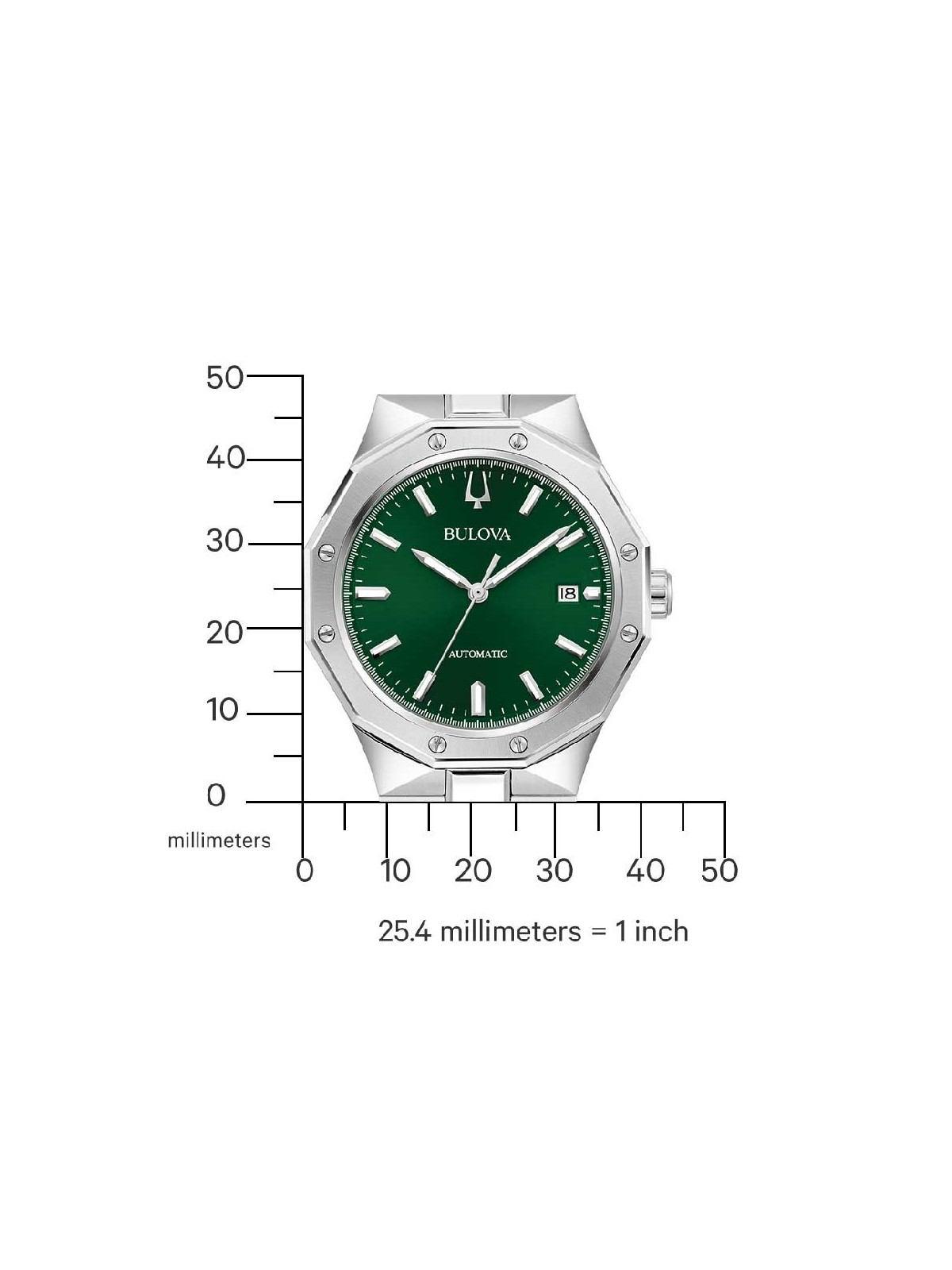orologio uomo Bulova 96B464 Mens Watch Classic Automatic 40mm 10ATM