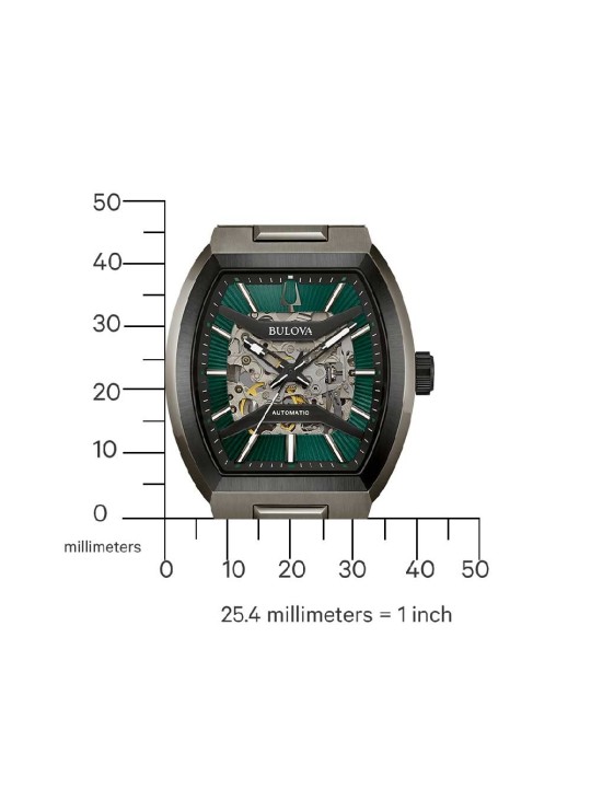 orologio uomo Bulova 98A321 Mens Watch Maquina Automatic 40mm 5ATM
