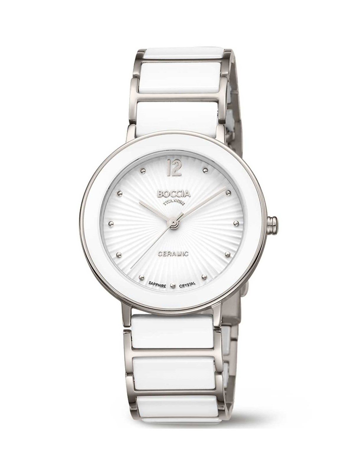 orologio donna Boccia 3331-04 Ladies Watch Titanium Keramik Sapphire crystal 34mm 5ATM
