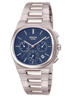 orologio uomo Boccia 3740-01 Mens Watch Titanium Sapphire crystal Chronograph 39mm 5ATM