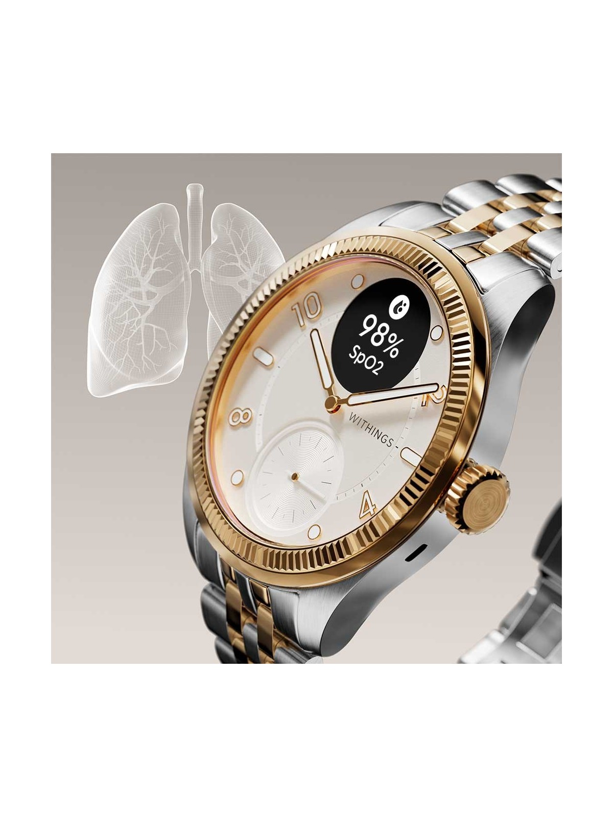 Withings HWA10-MODEL 11-ALL Scanwatch Nova Brilliant bi-color 39mm 5ATM
