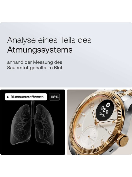 Withings HWA10-MODEL 11-ALL Scanwatch Nova Brilliant bi-color 39mm 5ATM