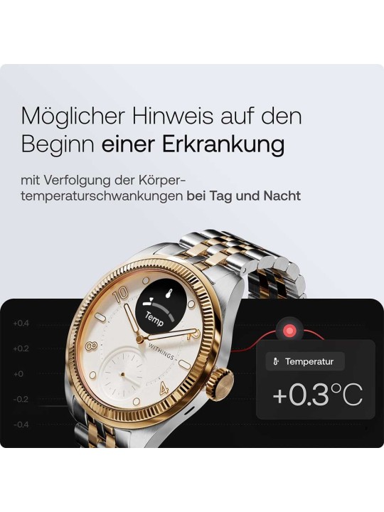 Withings HWA10-MODEL 11-ALL Scanwatch Nova Brilliant bi-color 39mm 5ATM