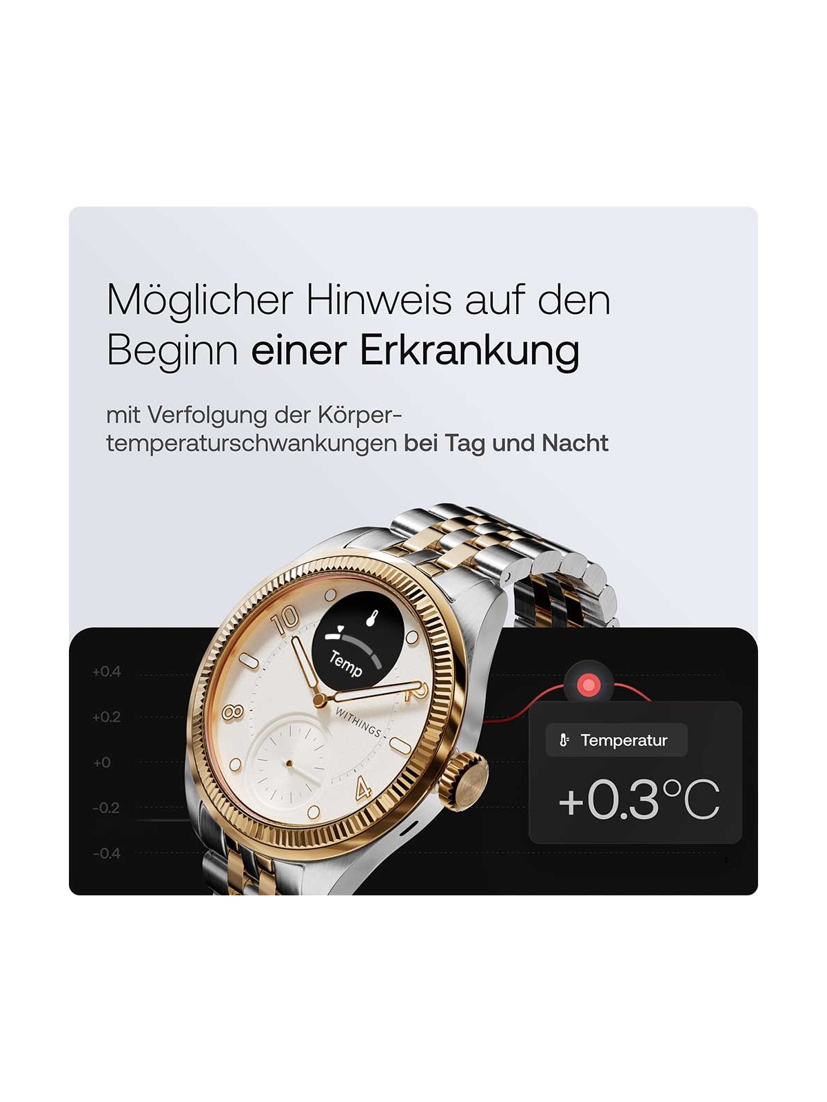 Withings HWA10-MODEL 11-ALL Scanwatch Nova Brilliant bi-color 39mm 5ATM