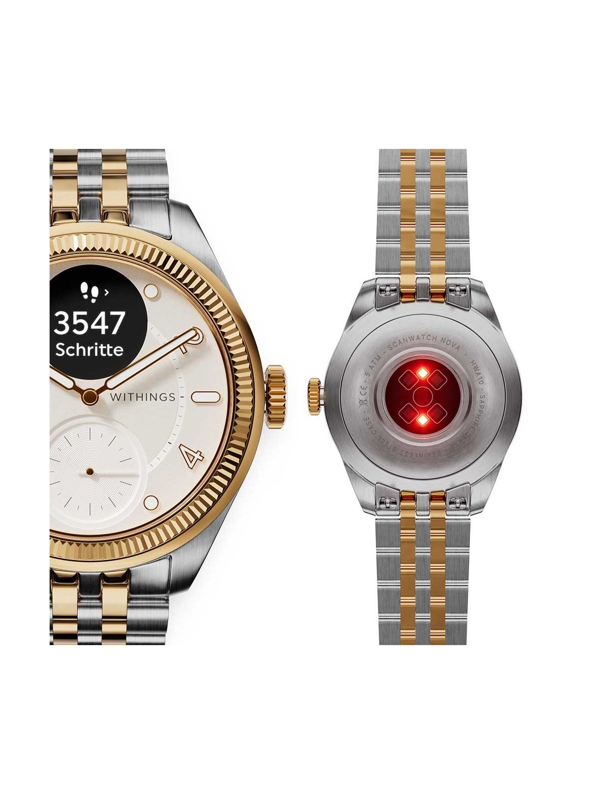 Withings HWA10-MODEL 11-ALL Scanwatch Nova Brilliant bi-color 39mm 5ATM