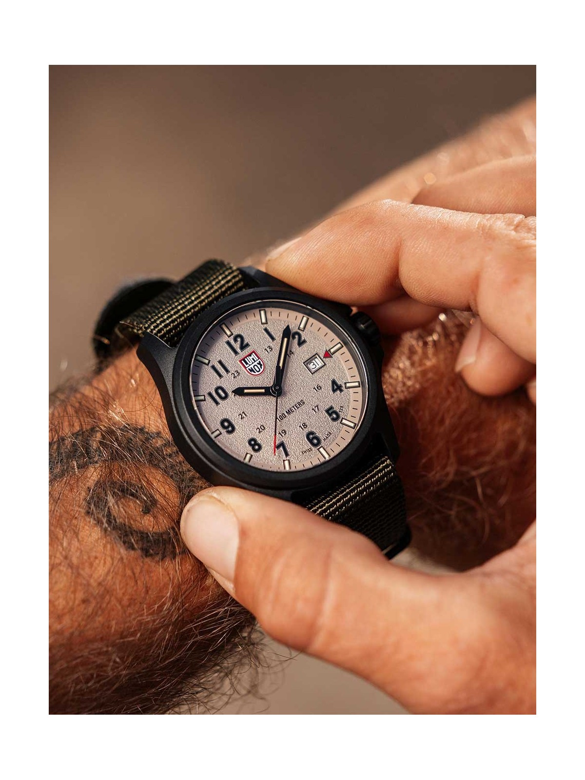 orologio uomo Luminox XL.1971.SET Mens Watch Atacama Field Carbonox Set + 2. Strap 43mm 10ATM