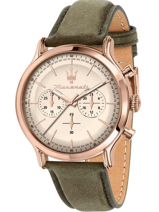 orologio uomo Maserati R8871633007 Mens Watch Epoca Chronograph 42mm 10ATM