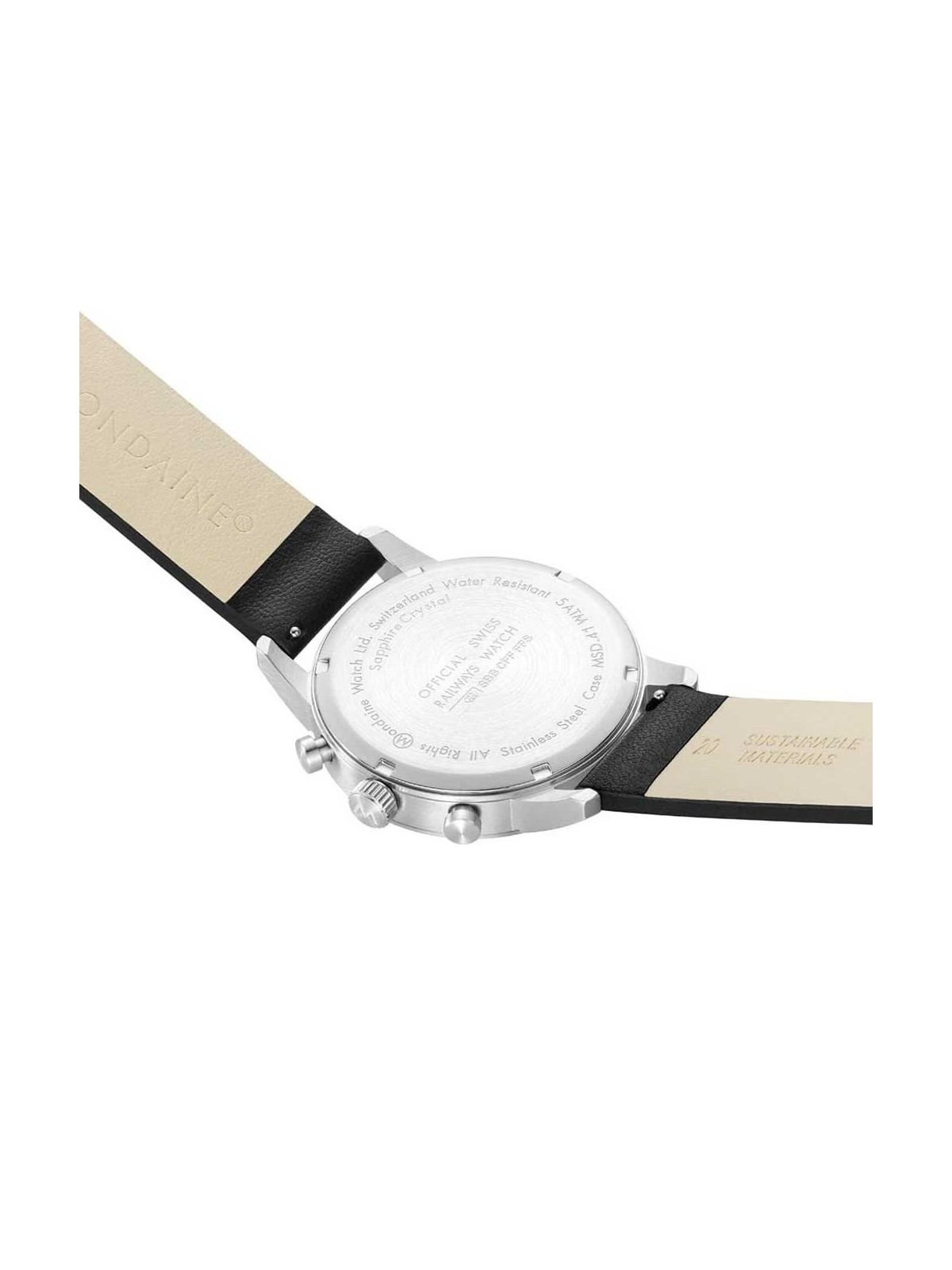orologio uomo Mondaine MSD.41420.LBV Mens Watch SBB Neo Chronograph 41mm 5ATM