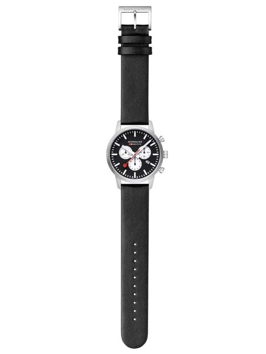orologio uomo Mondaine MSD.41420.LBV Mens Watch SBB Neo Chronograph 41mm 5ATM
