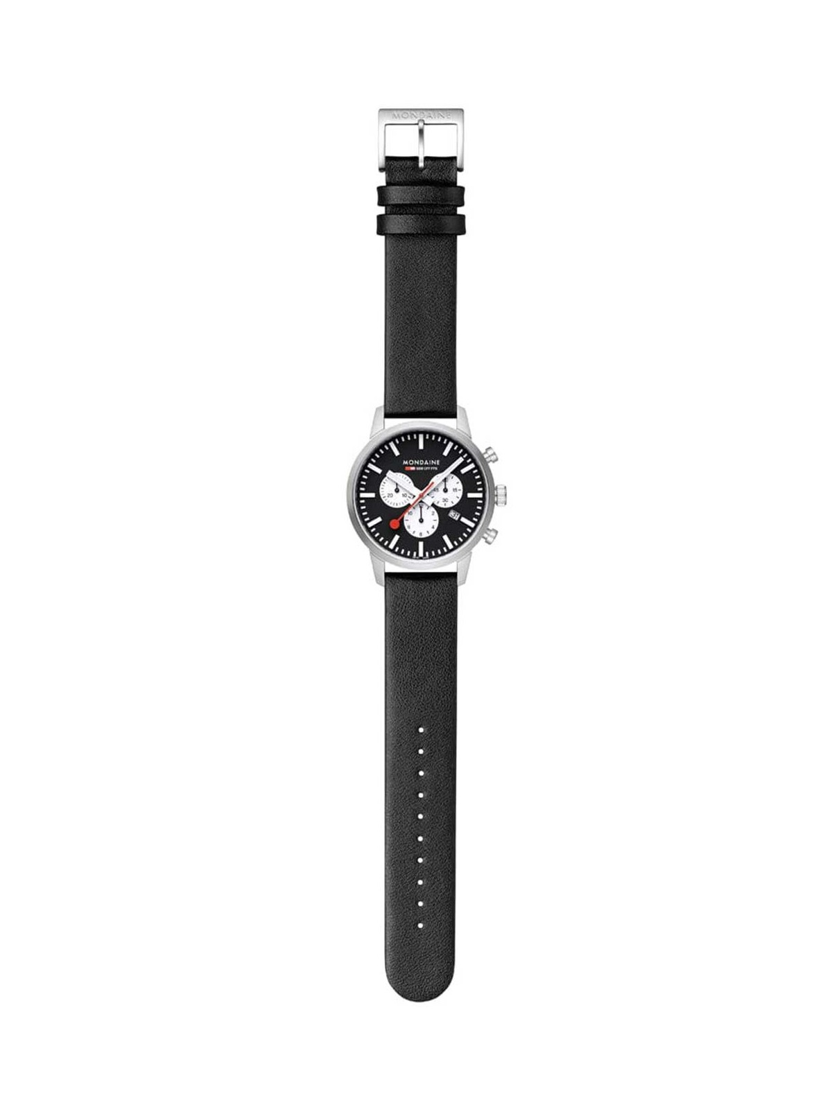 orologio uomo Mondaine MSD.41420.LBV Mens Watch SBB Neo Chronograph 41mm 5ATM