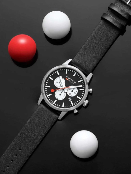 orologio uomo Mondaine MSD.41420.LBV Mens Watch SBB Neo Chronograph 41mm 5ATM