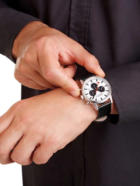 orologio uomo Mondaine MSD.41410.LBV Mens Watch SBB Neo Chronograph 41mm 5ATM