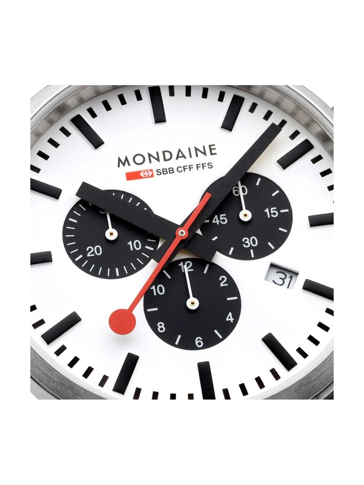 orologio uomo Mondaine MSD.41410.LBV Mens Watch SBB Neo Chronograph 41mm 5ATM