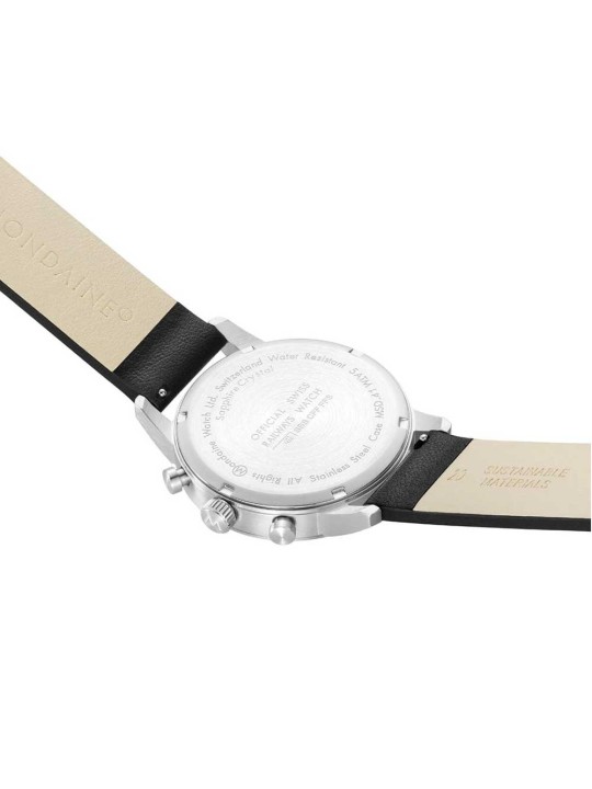 orologio uomo Mondaine MSD.41410.LBV Mens Watch SBB Neo Chronograph 41mm 5ATM