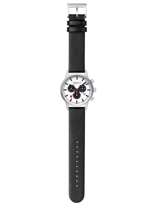orologio uomo Mondaine MSD.41410.LBV Mens Watch SBB Neo Chronograph 41mm 5ATM