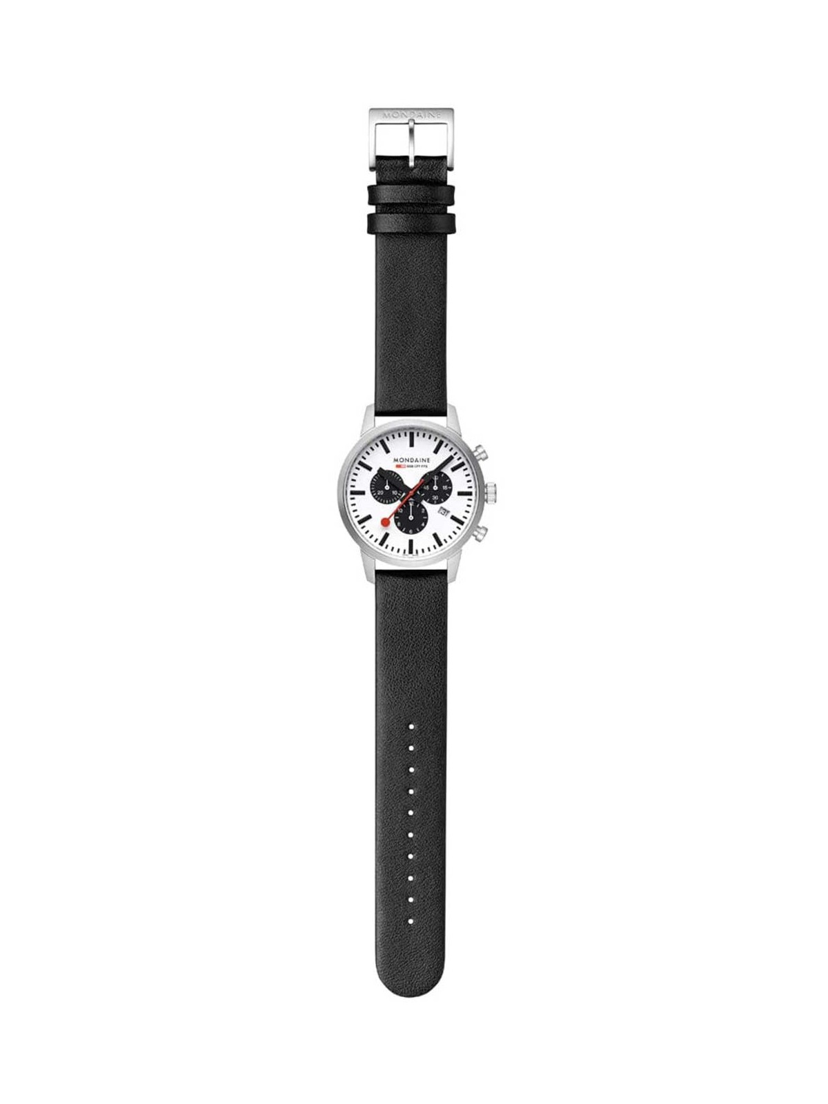 orologio uomo Mondaine MSD.41410.LBV Mens Watch SBB Neo Chronograph 41mm 5ATM