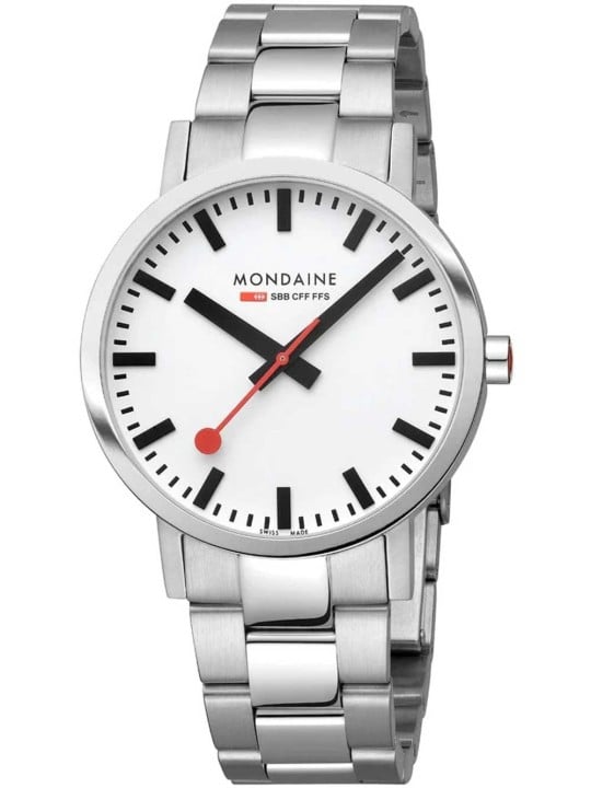 orologio uomo Mondaine A660.30360.11SBJ Mens Watch SBB Classic 40mm 5ATM
