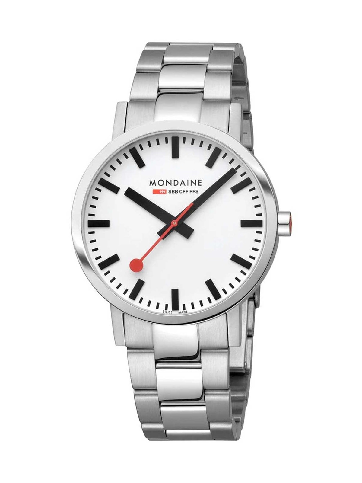 orologio uomo Mondaine A660.30360.11SBJ Mens Watch SBB Classic 40mm 5ATM
