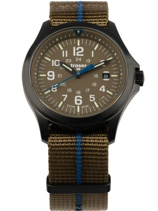 orologio uomo Traser H3 111074 Mens Watch P67 Officer Pro Khaki 42mm 10ATM