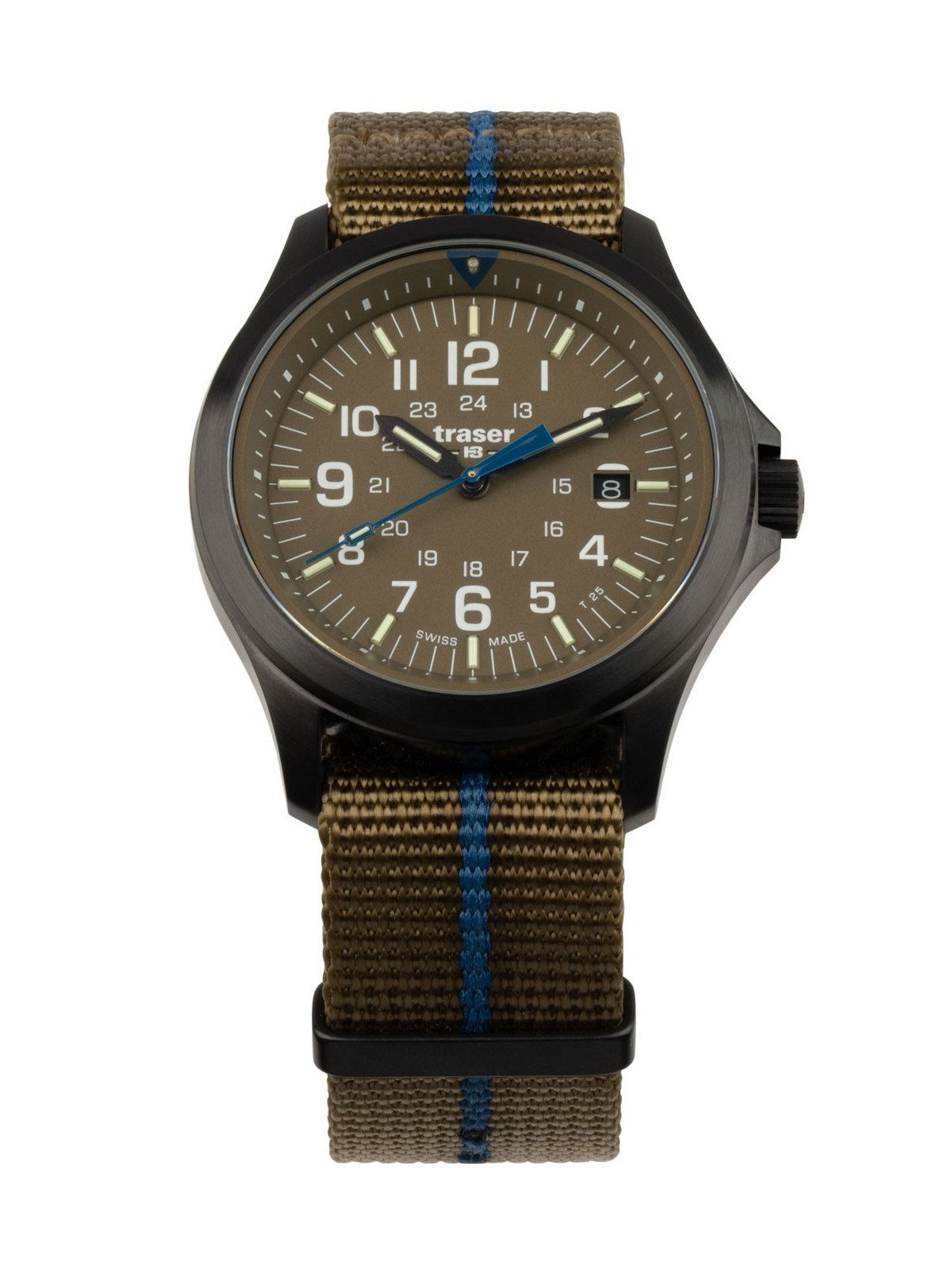 orologio uomo Traser H3 111074 Mens Watch P67 Officer Pro Khaki 42mm 10ATM