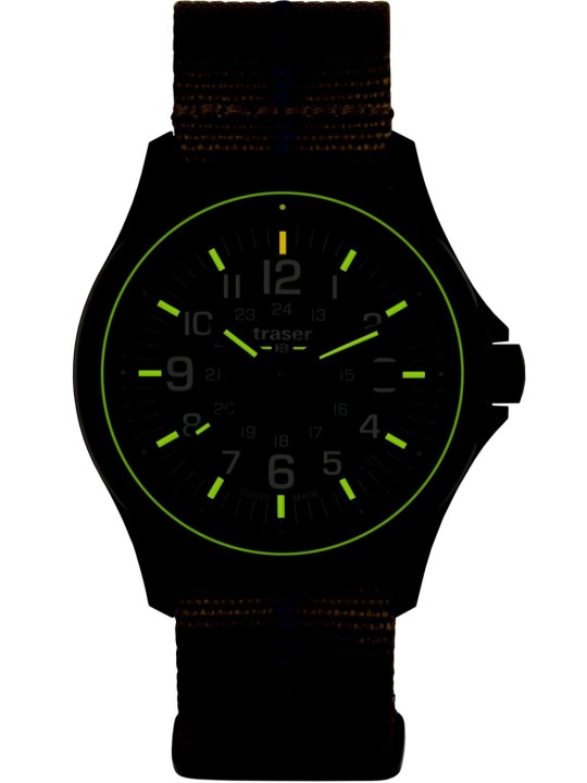orologio uomo Traser H3 111074 Mens Watch P67 Officer Pro Khaki 42mm 10ATM
