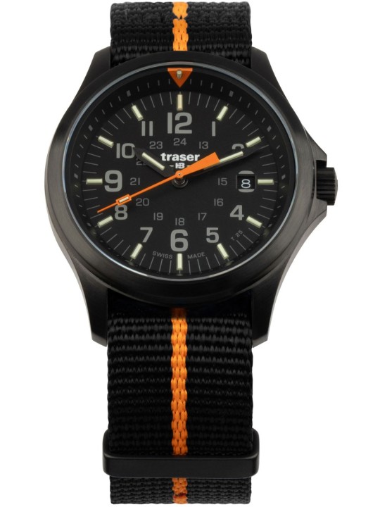 orologio uomo Traser H3 111065 Mens Watch P67 Officer Pro Black 42mm 10ATM
