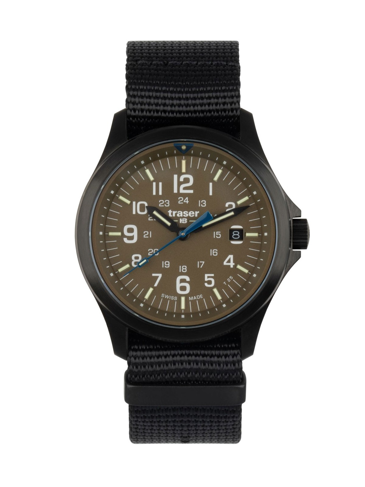 orologio uomo Traser H3 111075 Mens Watch P67 Officer Pro Khaki 42mm 10ATM