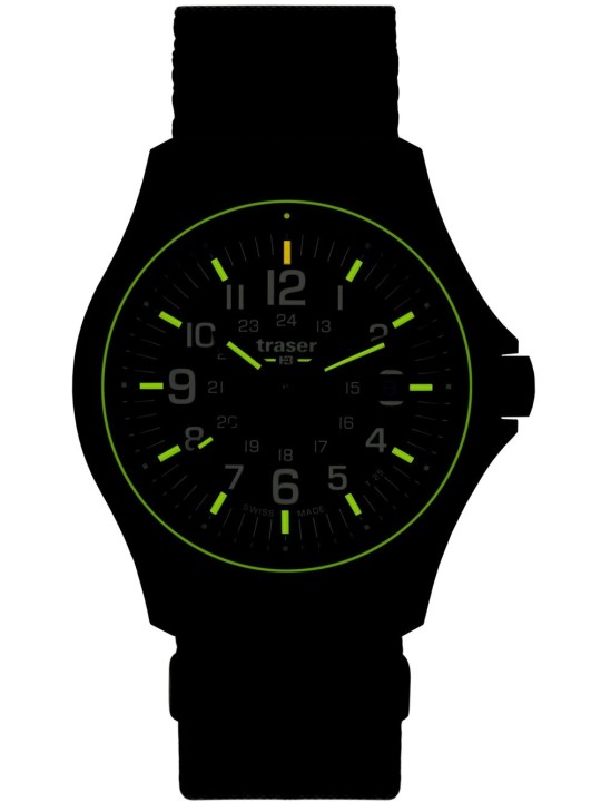 orologio uomo Traser H3 111075 Mens Watch P67 Officer Pro Khaki 42mm 10ATM