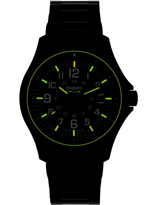 orologio uomo Traser H3 111076 Mens Watch P67 Officer Pro Khaki 42mm 10ATM