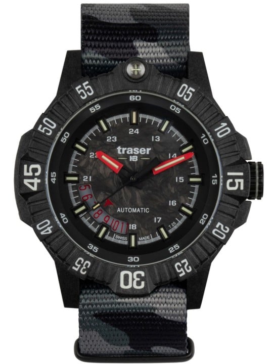 orologio uomo Traser H3 110960 Mens Watch P99 A Tactical Carbon 46mm 20ATM