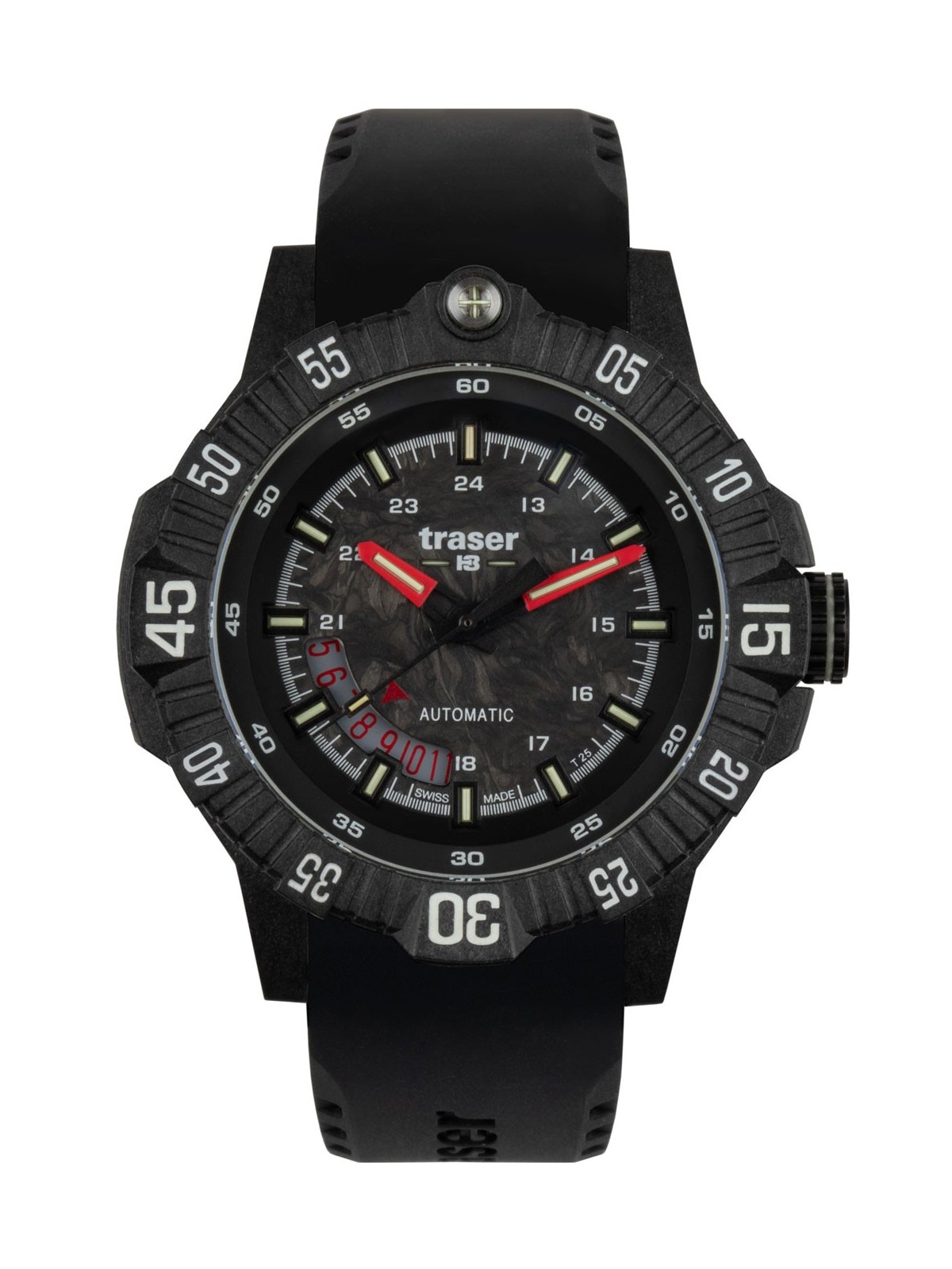 orologio uomo Traser H3 110961 Mens Watch P99 A Tactical Carbon 46mm 20ATM