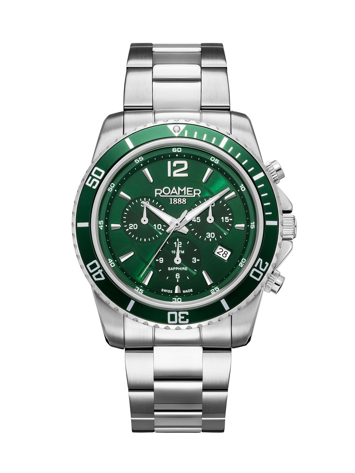 orologio uomo Roamer 862837 41 75 20 Mens Watch Nautic Chrono 100 Chronograph 43mm 10ATM