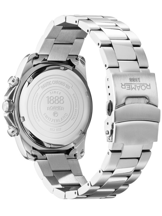 orologio uomo Roamer 862837 41 65 20 Mens Watch Nautic Chrono 100 Chronograph 43mm 10ATM