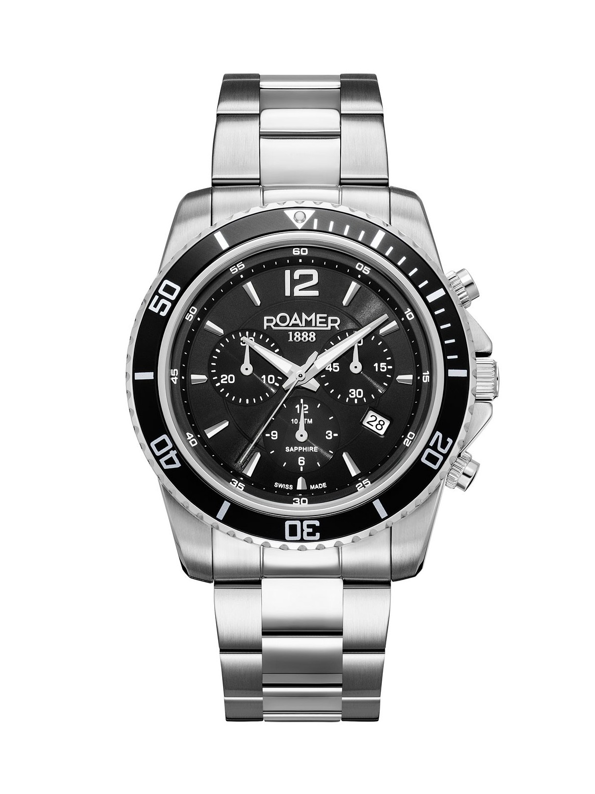 orologio uomo Roamer 862837 41 55 20 Mens Watch Nautic Chrono 100 Chronograph 43mm 10ATM
