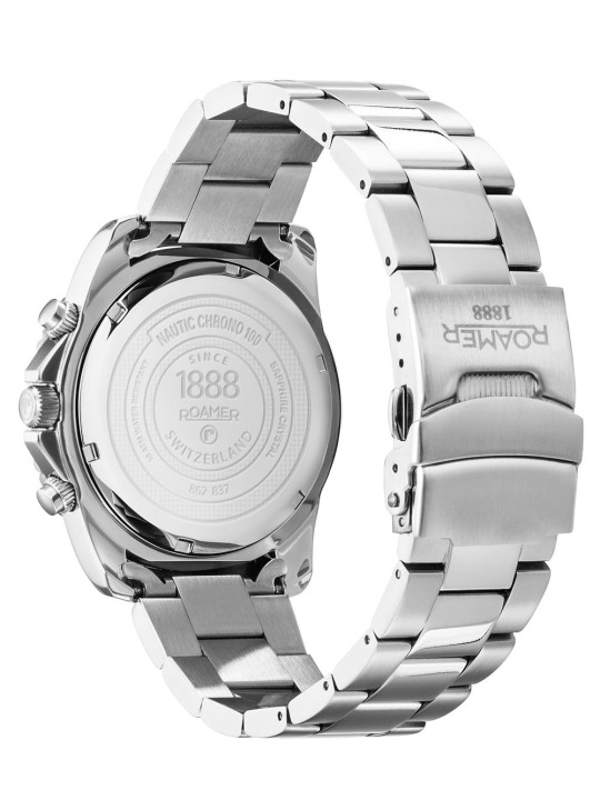 orologio uomo Roamer 862837 41 55 20 Mens Watch Nautic Chrono 100 Chronograph 43mm 10ATM