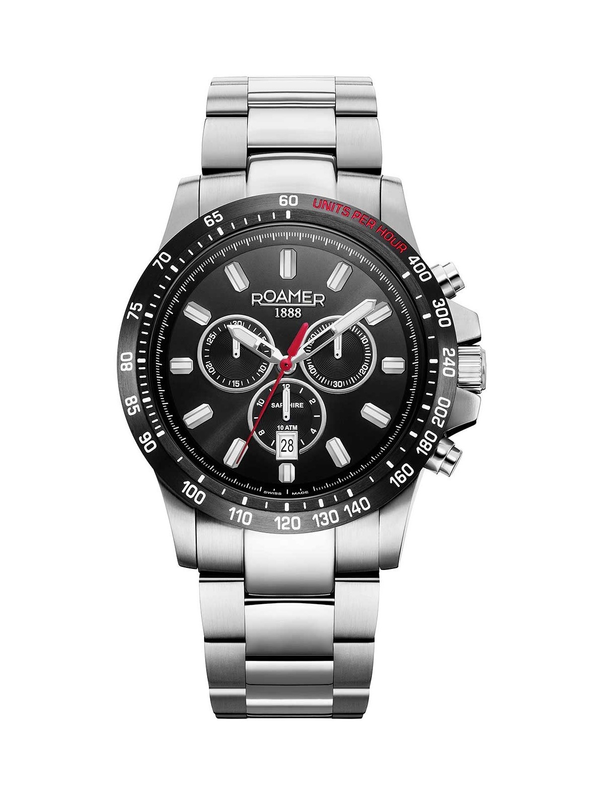 orologio uomo Roamer 861837 41 55 20 Mens Watch Rimini Chronograph 45mm 10ATM