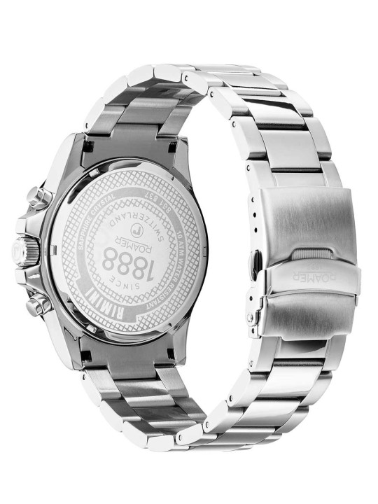 orologio uomo Roamer 861837 41 55 20 Mens Watch Rimini Chronograph 45mm 10ATM