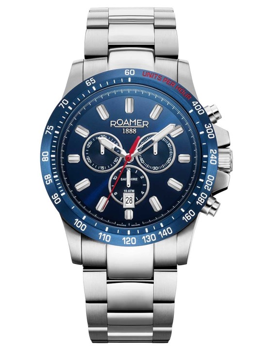 orologio uomo Roamer 861837 41 45 20 Mens Watch Rimini Chronograph 45mm 10ATM