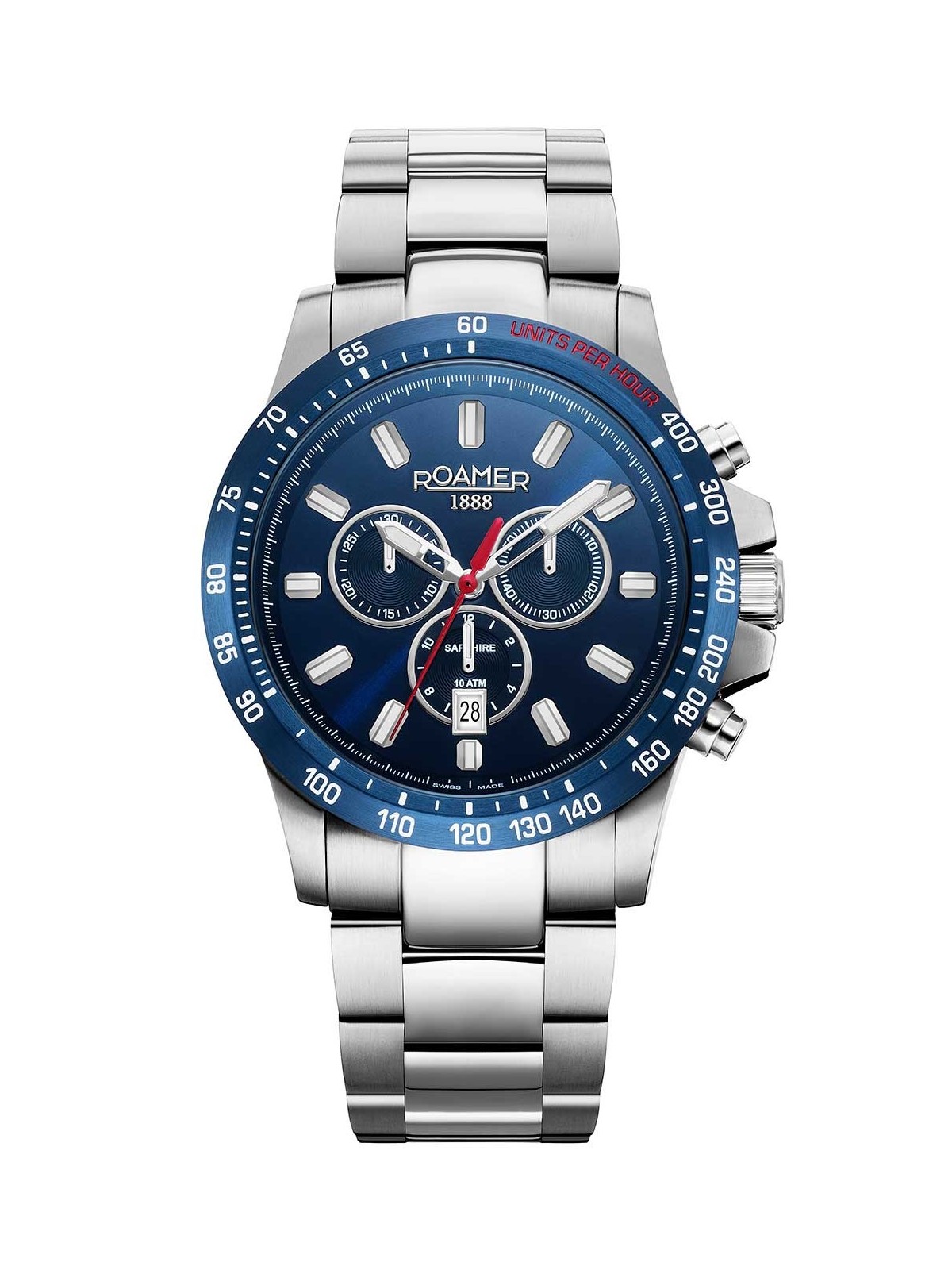 orologio uomo Roamer 861837 41 45 20 Mens Watch Rimini Chronograph 45mm 10ATM