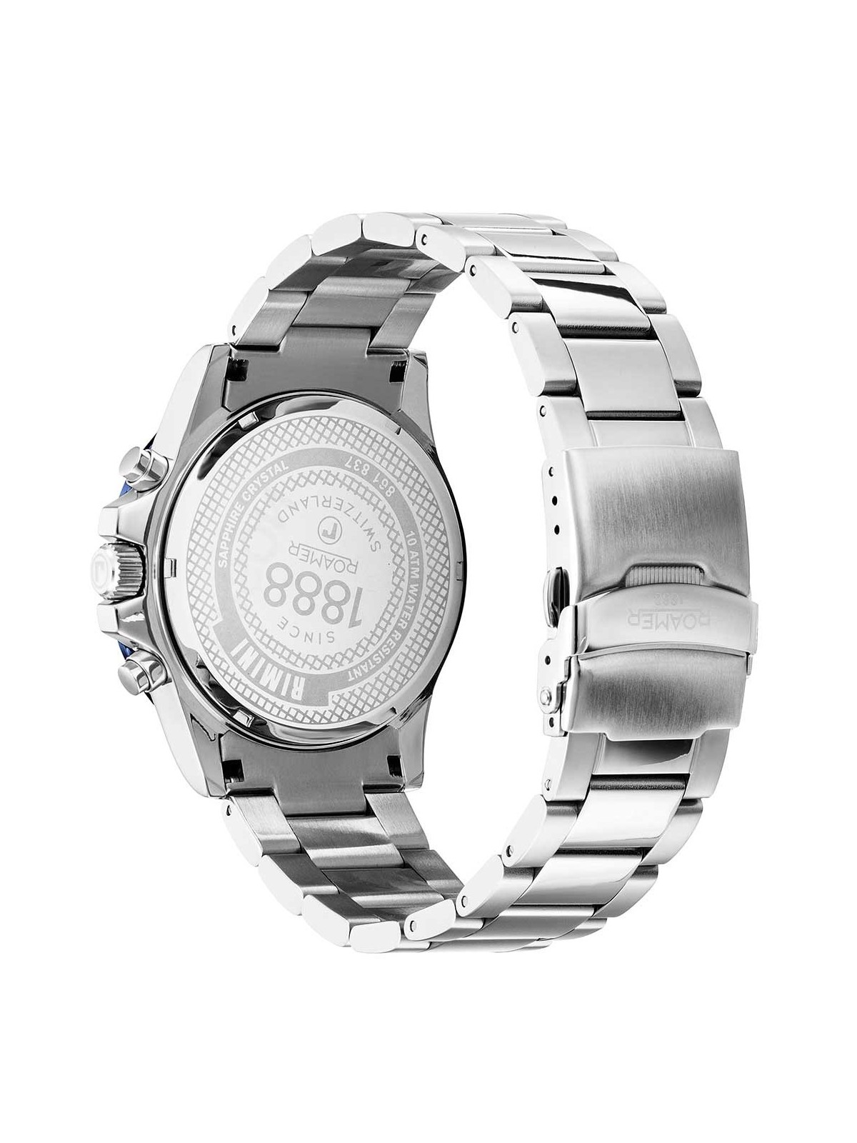 orologio uomo Roamer 861837 41 45 20 Mens Watch Rimini Chronograph 45mm 10ATM