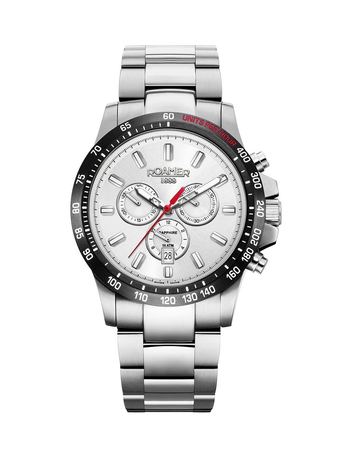 orologio uomo Roamer 861837 41 15 20 Mens Watch Rimini Chronograph 45mm 10ATM