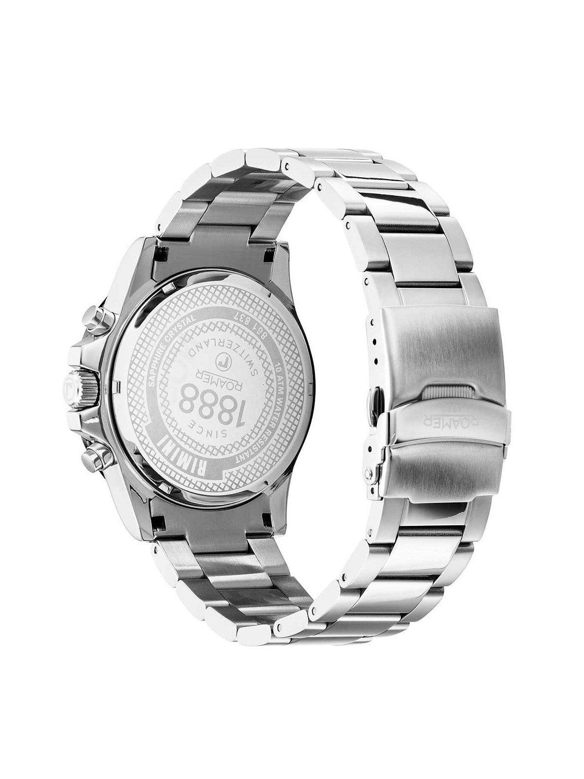 orologio uomo Roamer 861837 41 15 20 Mens Watch Rimini Chronograph 45mm 10ATM