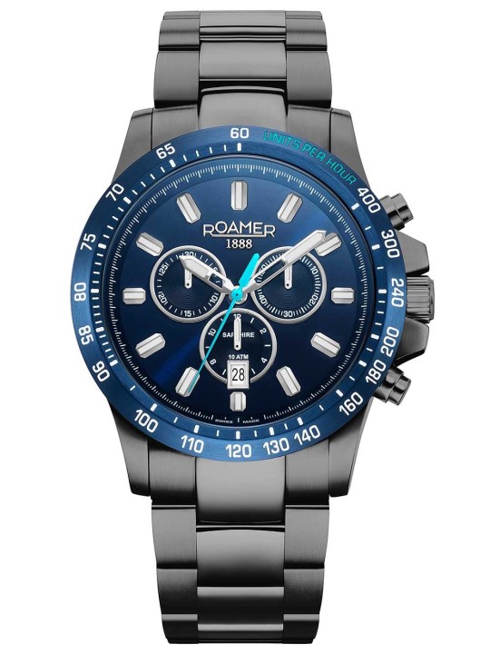 orologio uomo Roamer 861837 44 45 20 Mens Watch Rimini Chronograph 45mm 10ATM