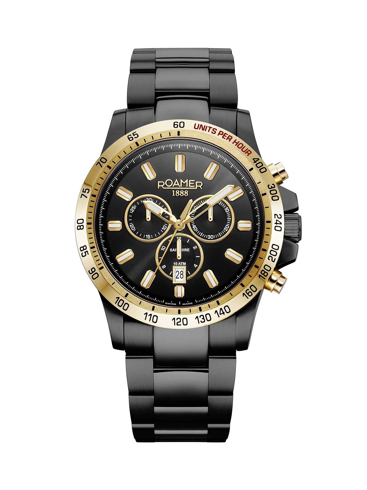 orologio uomo Roamer 861837 49 55 20 Mens Watch Rimini Chronograph 45mm 10ATM