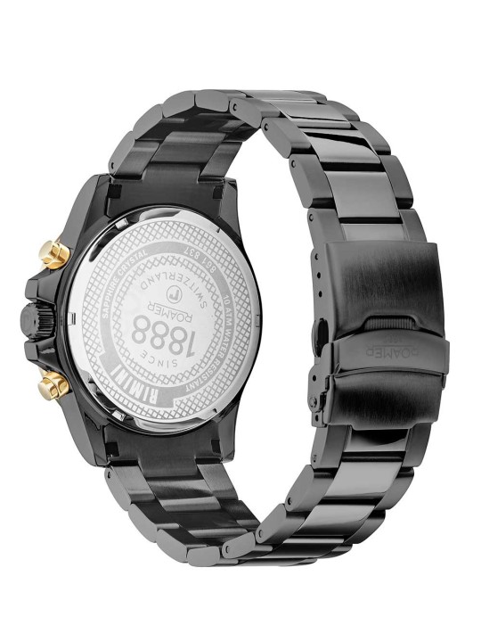 orologio uomo Roamer 861837 49 55 20 Mens Watch Rimini Chronograph 45mm 10ATM